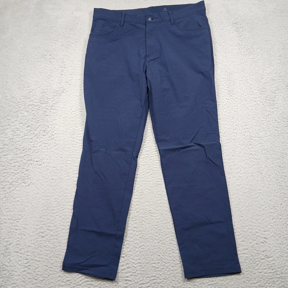 Adidas IW0200 Performance Golf Pants Men's Size 32x32‎ Navy Blue Stretch EUC